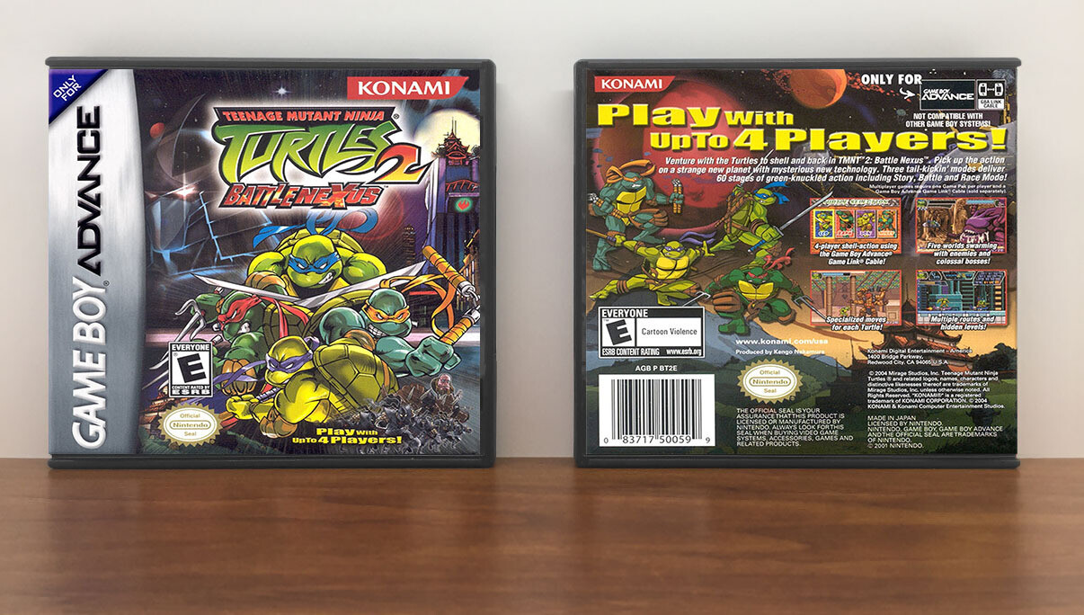 Teenage Mutant Ninja Turtles 2: Battle Nexus, Artwork Spine Color: Chrome