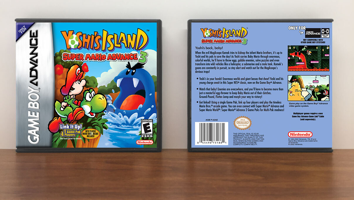 Super Mario Advance 3: Yoshi's Island, Artwork Spine Color: Chrome