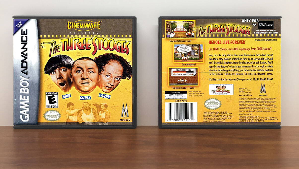 The Three Stooges, Artwork Spine Color: Chrome