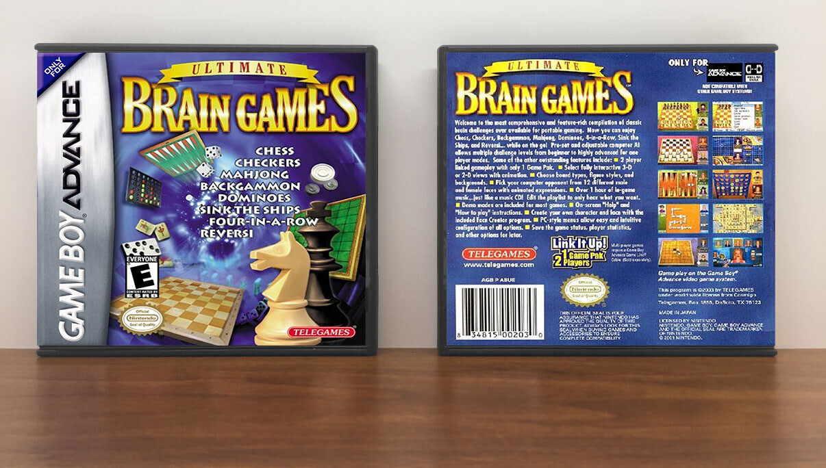 Ultimate Brain Games, Artwork Spine Color: Chrome