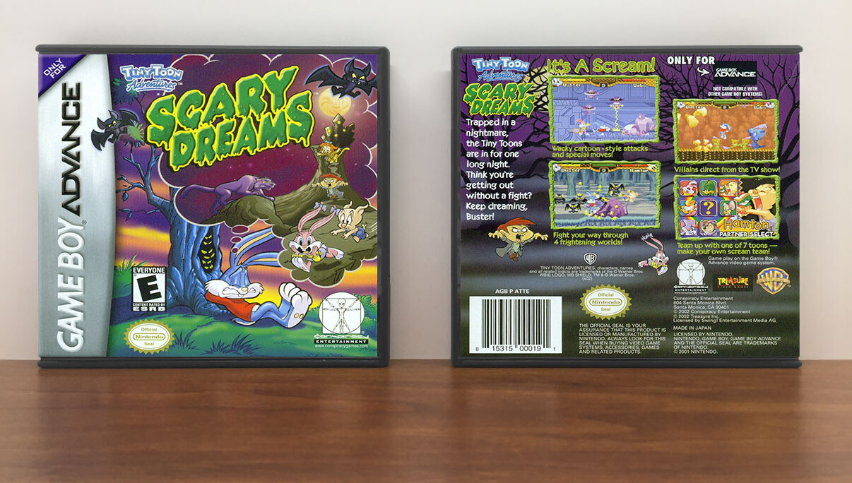 Tiny Toon Adventures: Scary Dreams, Artwork Spine Color: Chrome