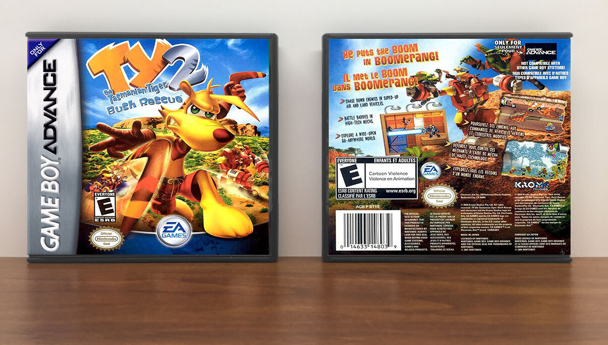 Ty the Tasmanian Tiger 2: Bush Rescue, Artwork Spine Color: Chrome