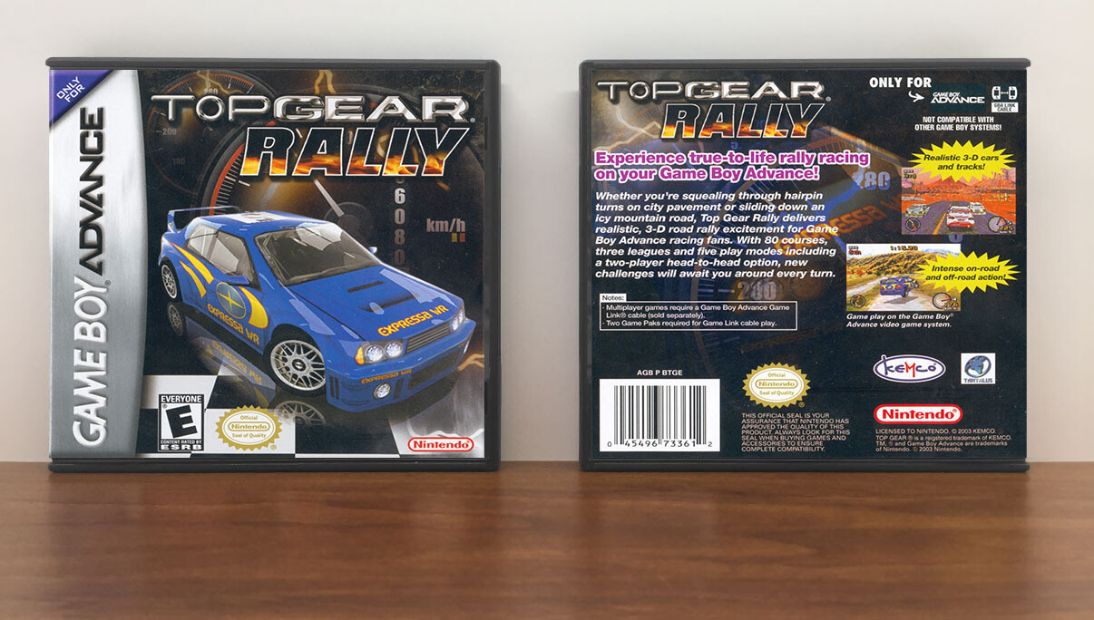 Top Gear Rally, Artwork Spine Color: Chrome