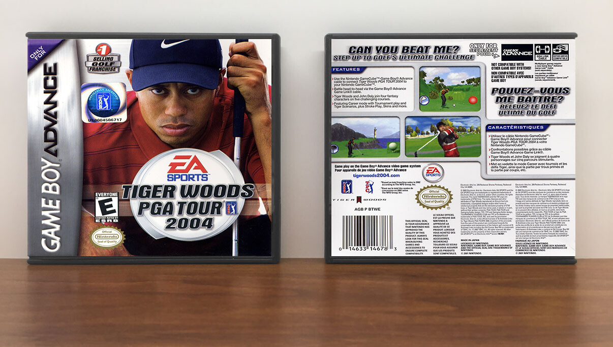 Tiger Woods PGA Tour 2004, Artwork Spine Color: Chrome
