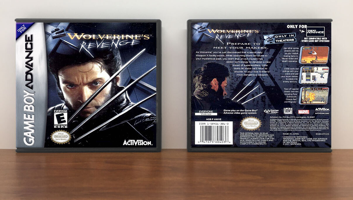 X2: Wolverine&#39;s Revenge, Artwork Spine Color: Chrome