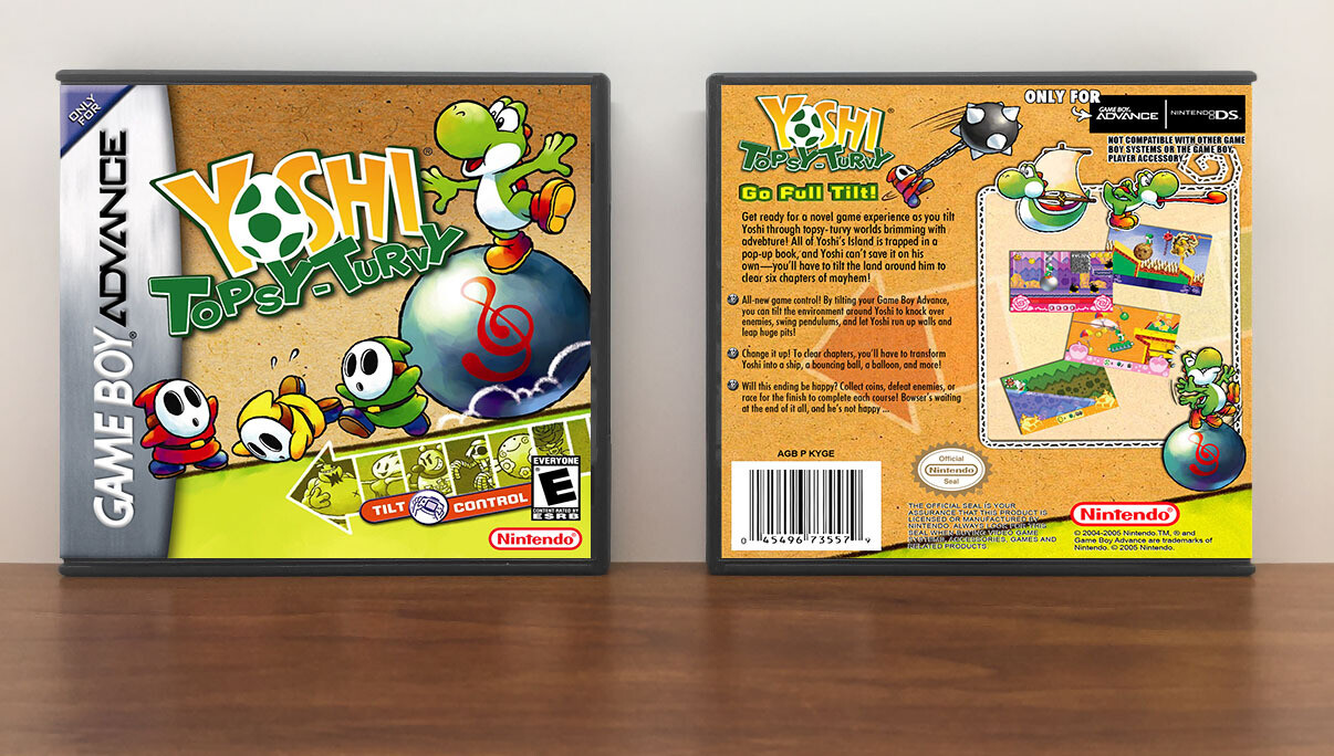 Yoshi Topsy-Turvy [Modded Case], Artwork Spine Color: Chrome