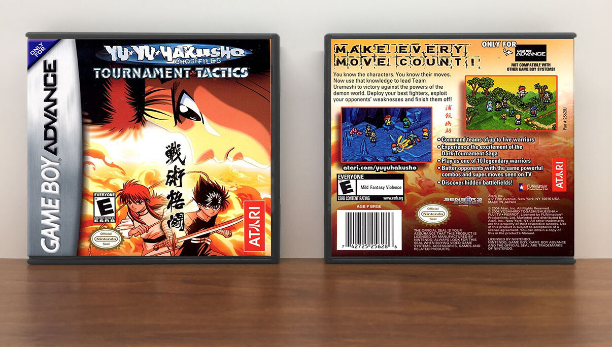 Yu Yu Hakusho: Tournament Tactics, Artwork Spine Color: Chrome
