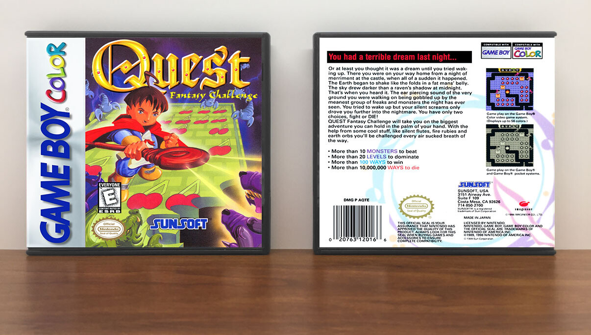 Quest: Fantasy Challenge, Artwork Spine Color: Chrome