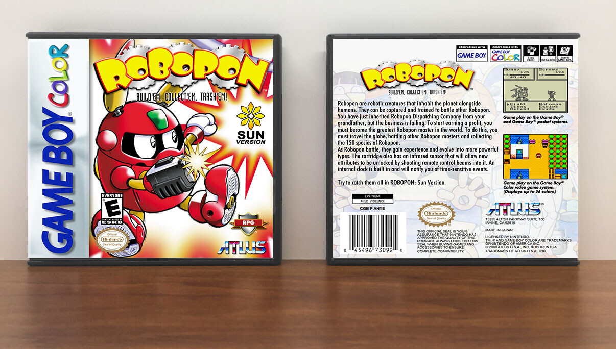 Robopon Sun Version [Modded Case], Artwork Spine Color: Chrome