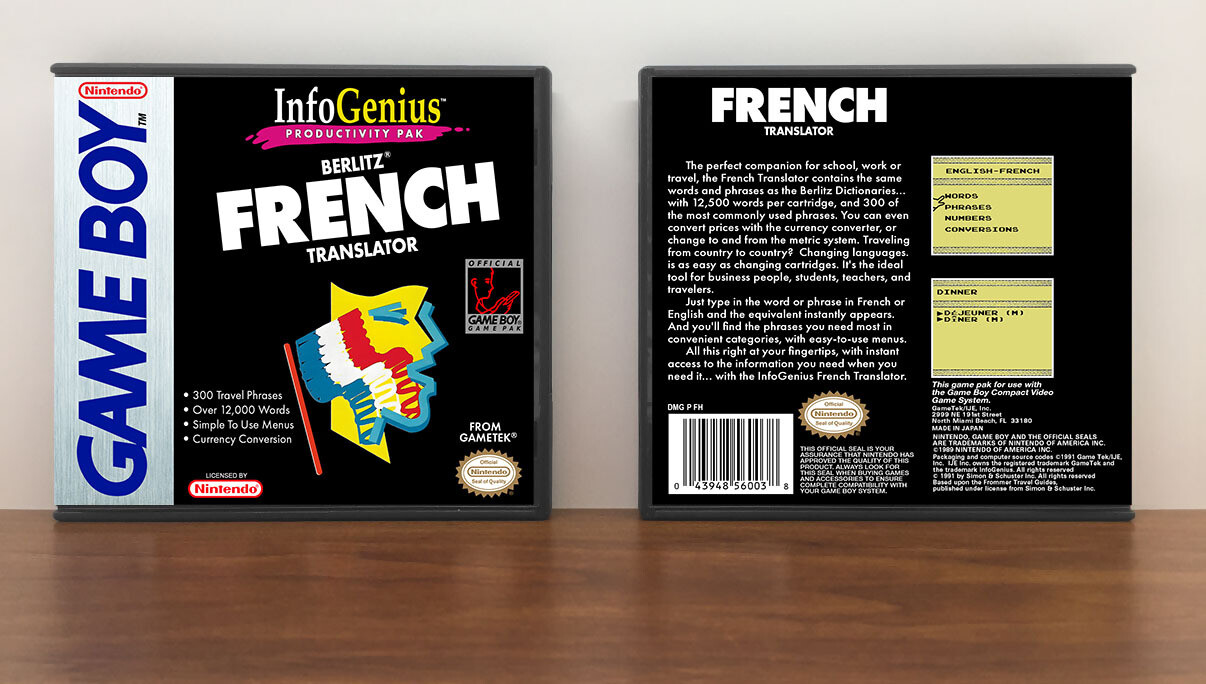Infogenius Translator (French), Artwork Spine Color: Chrome
