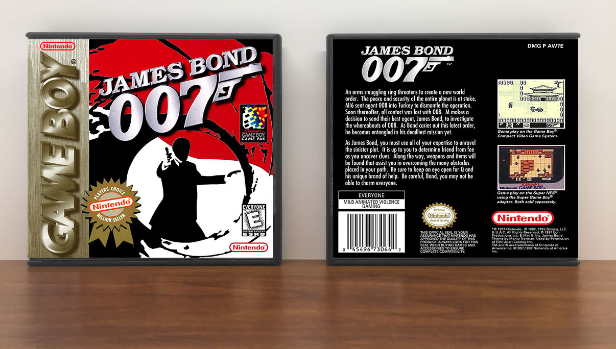 James Bond 007 (PC), Case Color: DARK GREY (OEM DS CASE COLOR), Artwork Spine Color: (PC) Chrome