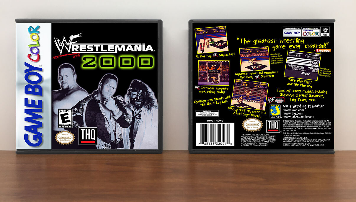 WWF WrestleMania 2000, Artwork Spine Color: Chrome