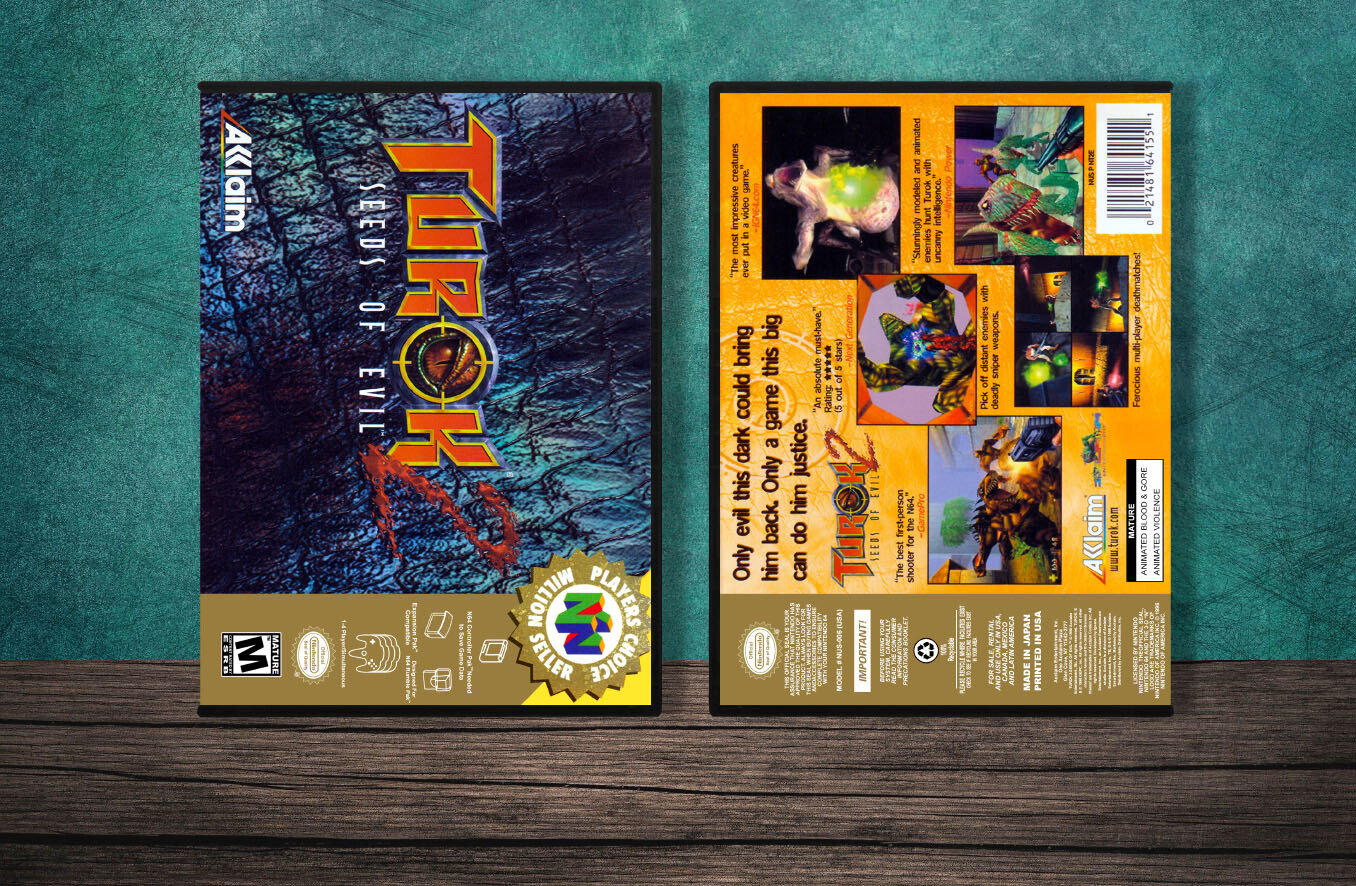 Turok 2: Seeds of Evil (PC), Case Color: DARK GREY (OEM DS CASE COLOR)