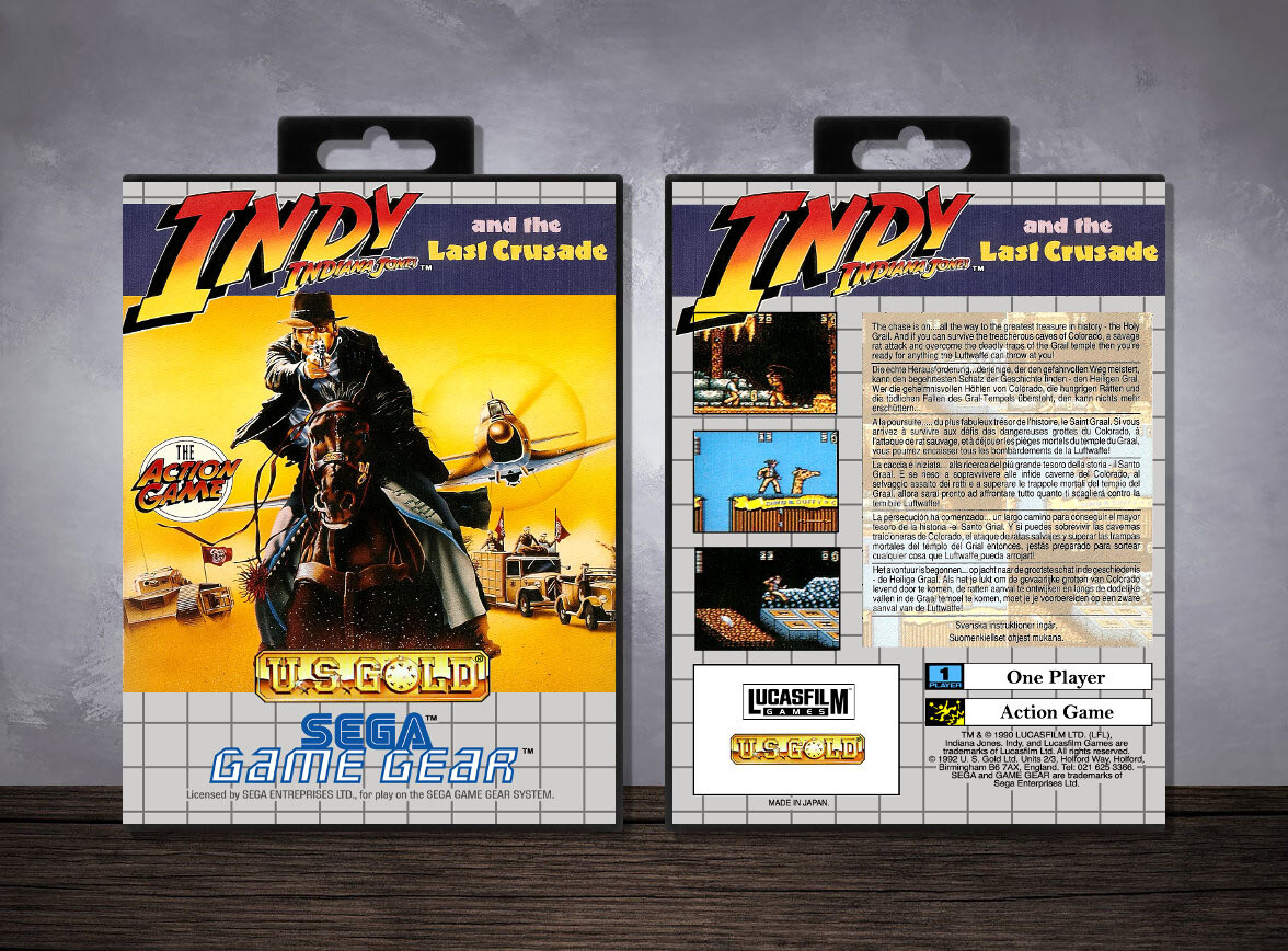 Indiana Jones and the Last Crusade, Case Color: Black