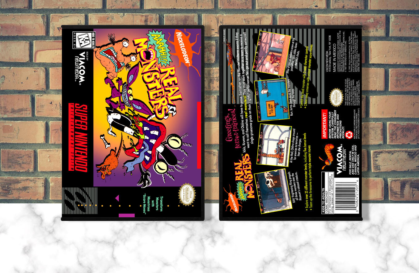 AAAHH!!! Real Monsters, Case Color: DARK GREY (OEM DS CASE COLOR)