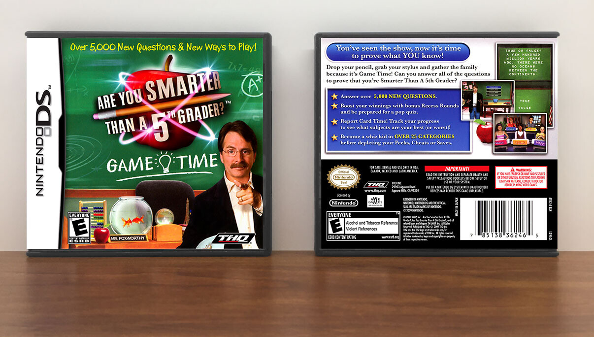 Are You Smarter Than a 5th Grader?: Game Time, Case Color: DARK GREY (OEM DS CASE COLOR)