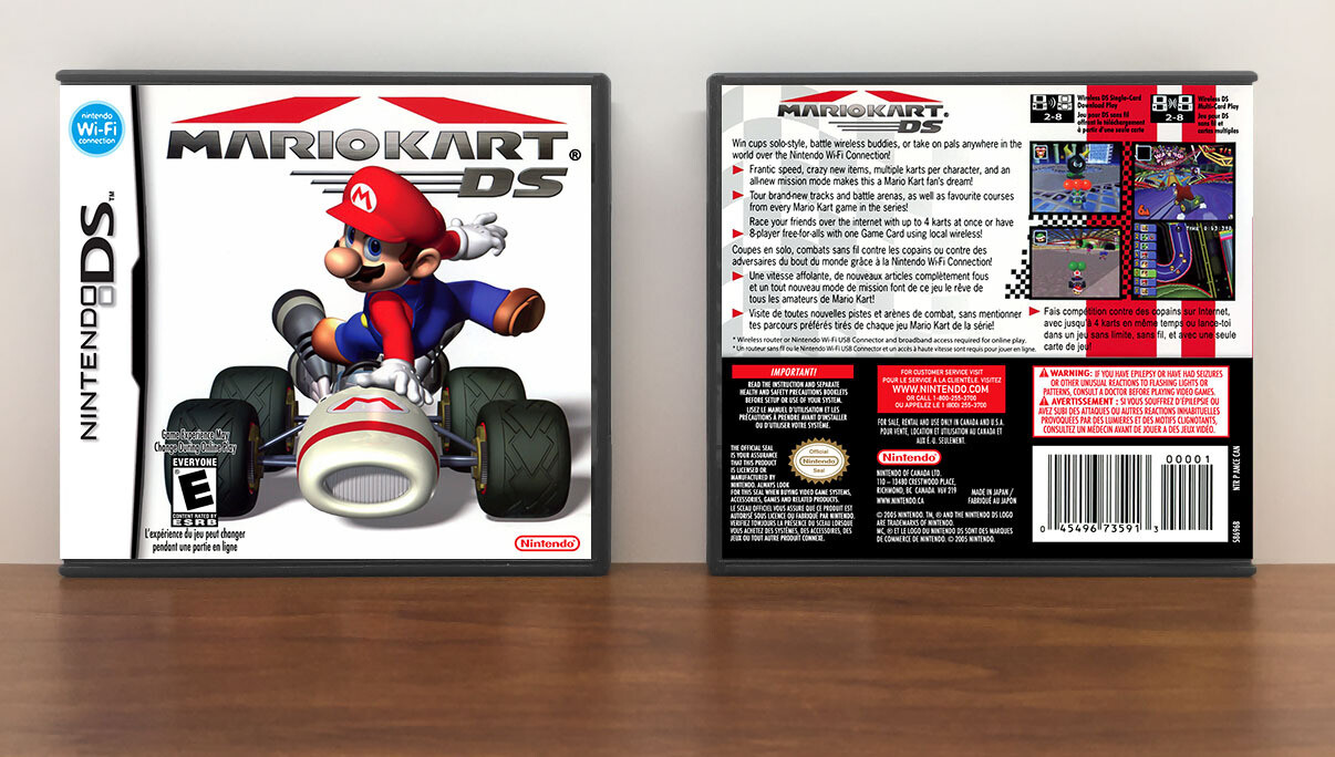 Mario Kart DS (CAN), Case Color: DARK GREY (OEM DS CASE COLOR)