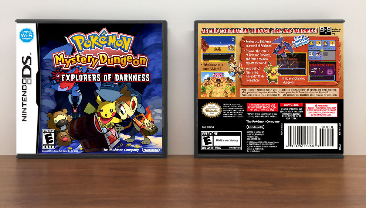 Pokemon Mystery Dungeon: Explorers of Darkness, Case Color: DARK GREY (OEM DS CASE COLOR)