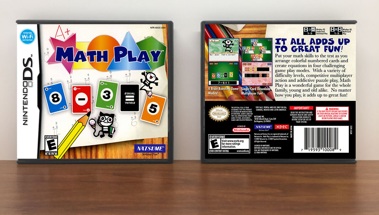 Math Play DS Game Case