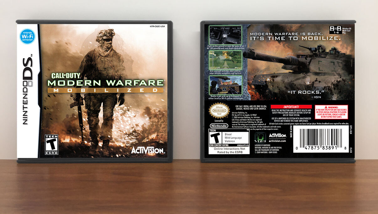 Call of Duty: Modern Warfare: Mobilized - DS Game Case