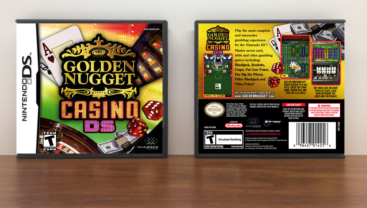 Golden Nugget Casino DS, Case Color: DARK GREY (OEM DS CASE COLOR)