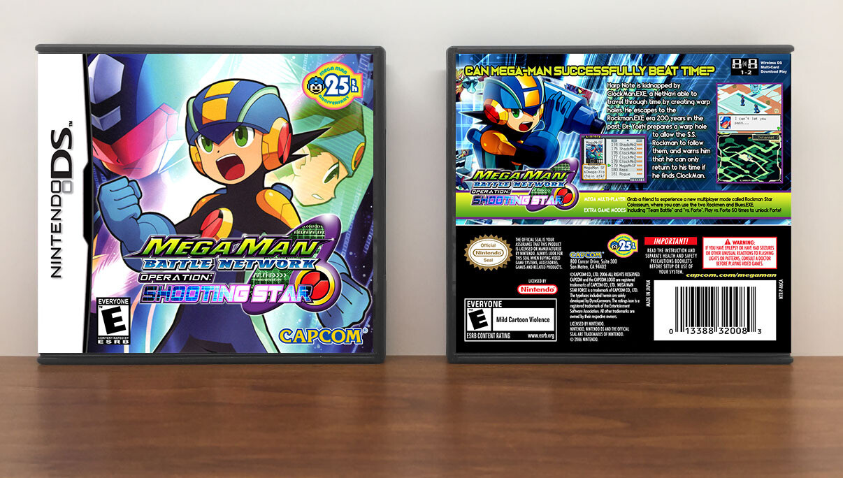 Mega Man Battle Network: Operation Shooting Star (English), Case Color: DARK GREY (OEM DS CASE COLOR)