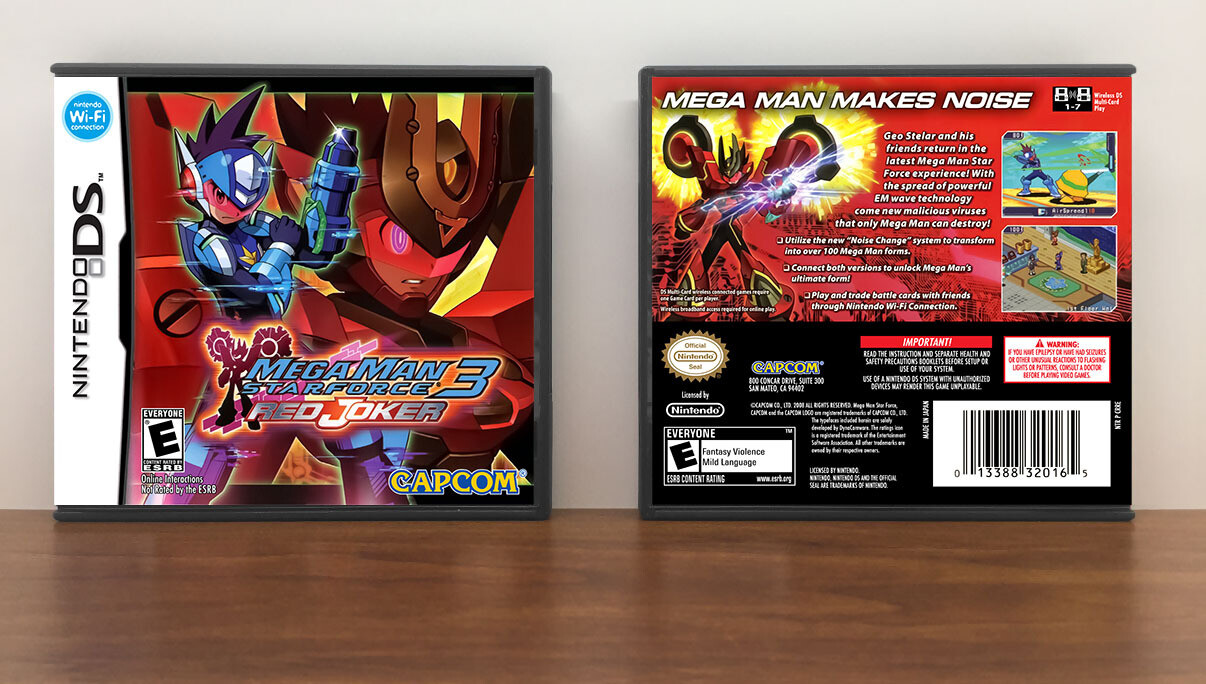 Mega Man Star Force 3: Red Joker, Case Color: DARK GREY (OEM DS CASE COLOR)