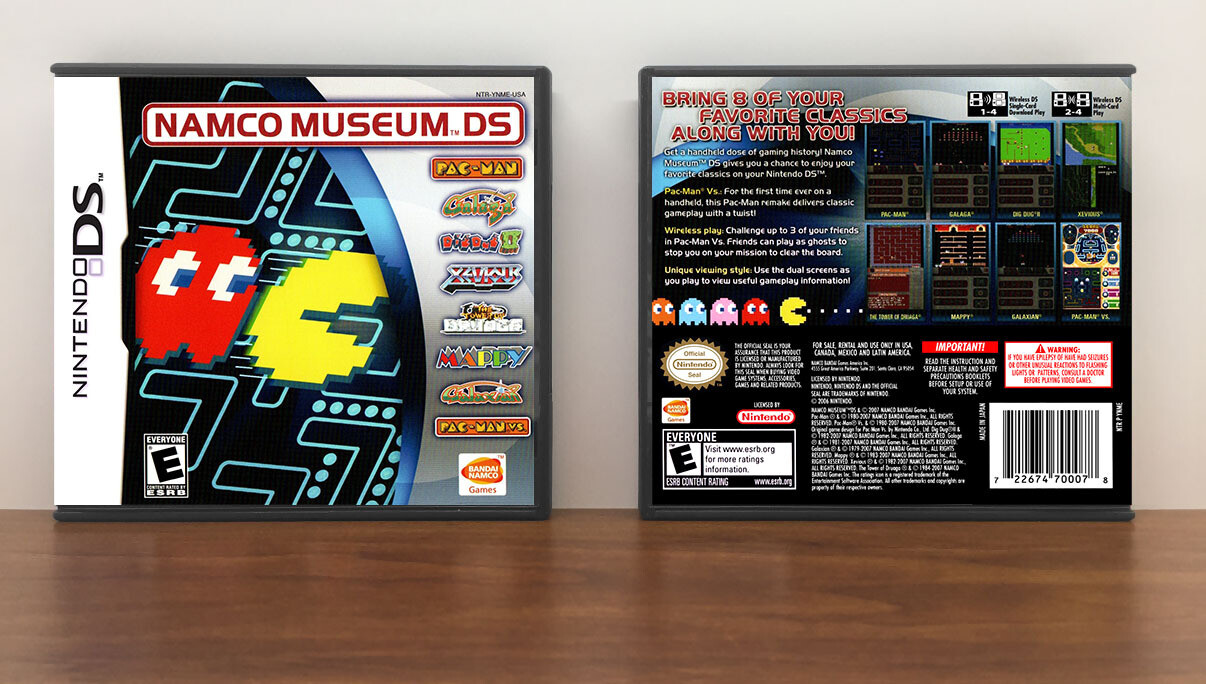 Namco Museum DS, Case Color: DARK GREY (OEM DS CASE COLOR)