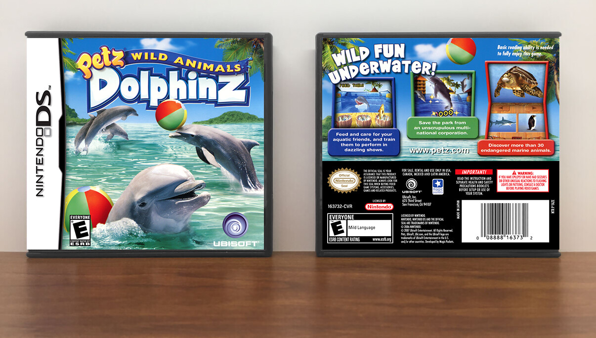 Petz Wild Animals: Dolphinz, Case Color: DARK GREY (OEM DS CASE COLOR)