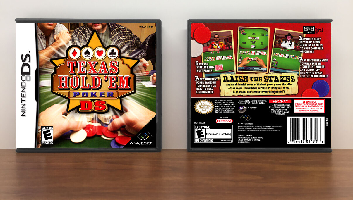 Texas Hold&#39;em Poker DS, Case Color: DARK GREY (OEM DS CASE COLOR)