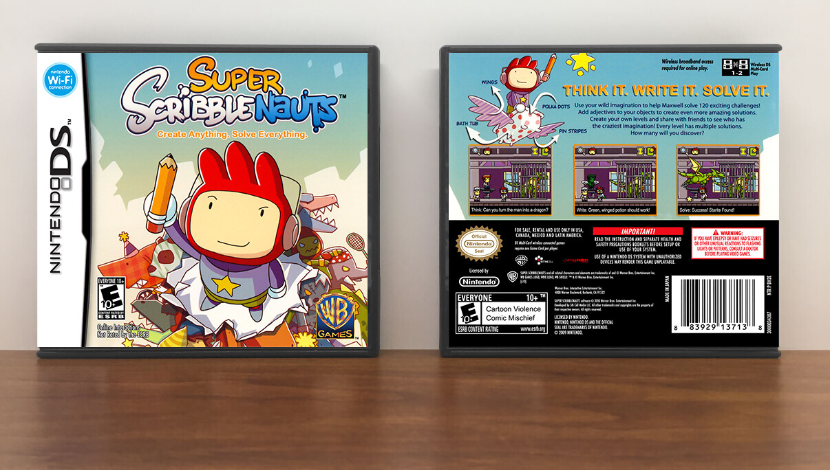 Super Scribblenauts, Case Color: DARK GREY (OEM DS CASE COLOR)