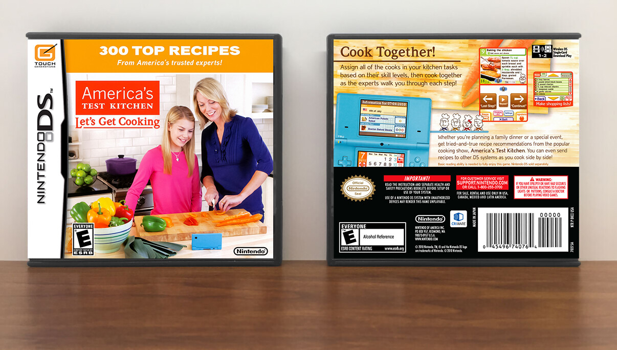 America&#39;s Test Kitchen Let&#39;s Get Cooking, Case Color: DARK GREY (OEM DS CASE COLOR)