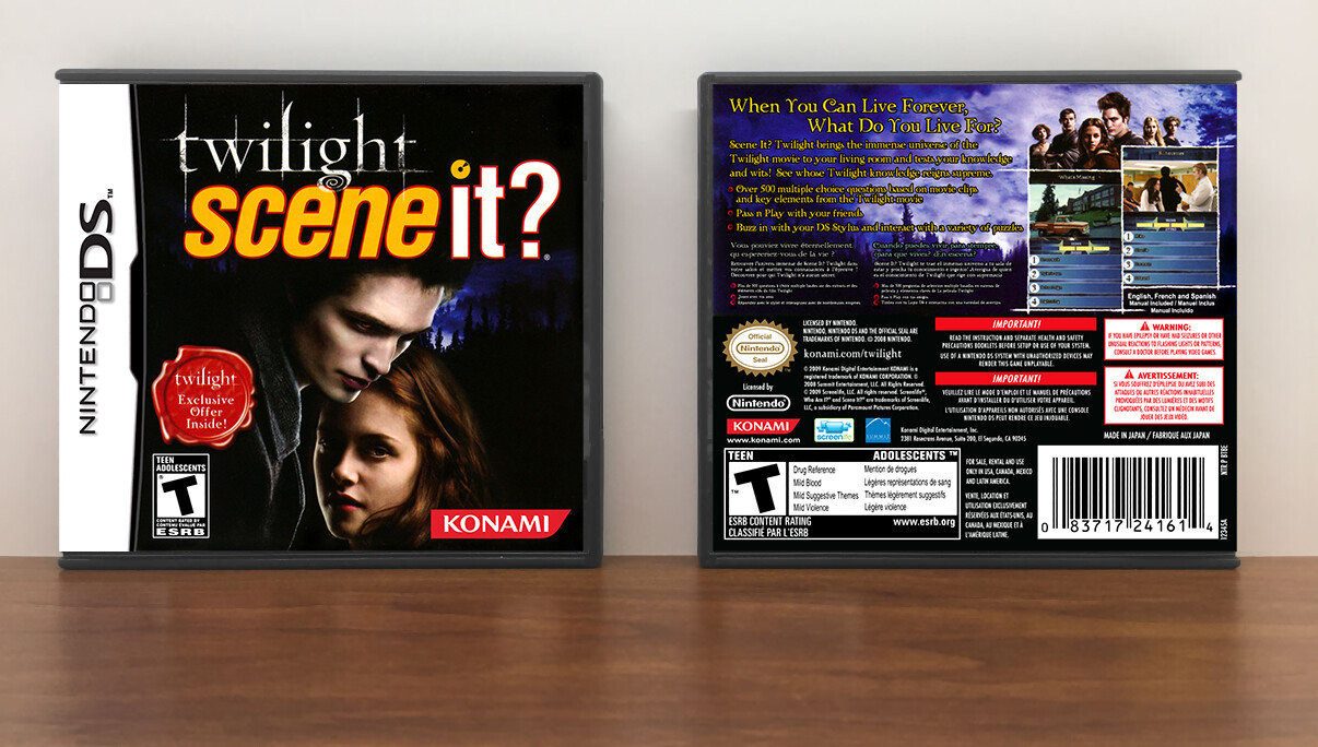 Scene It? Twilight, Case Color: DARK GREY (OEM DS CASE COLOR)