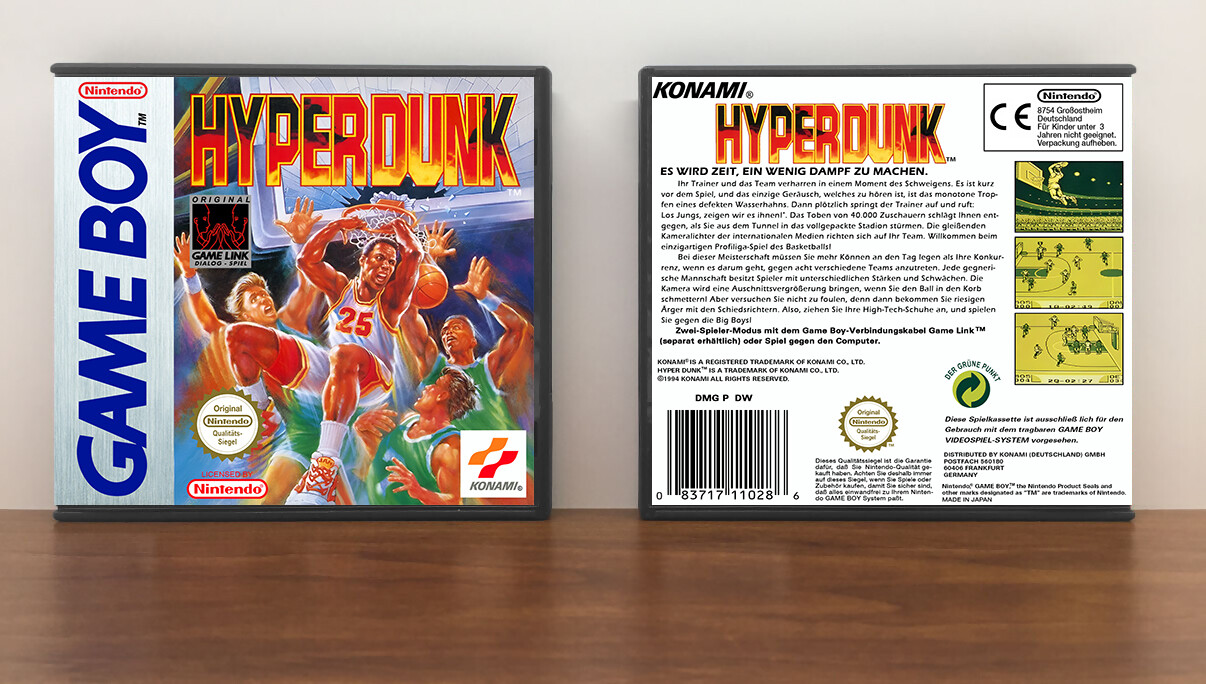 Hyper Dunk (PAL), Artwork Spine Color: Chrome