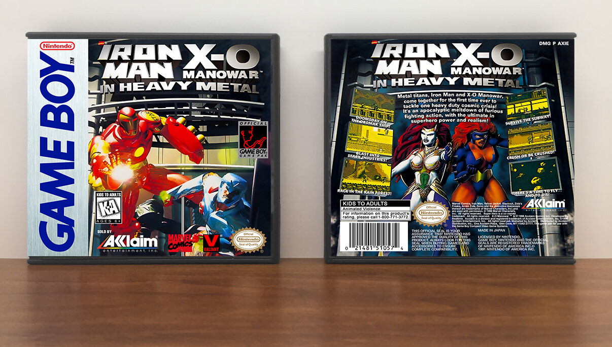 Iron Man and X-O Manowar in Heavy Metal, Artwork Spine Color: Chrome