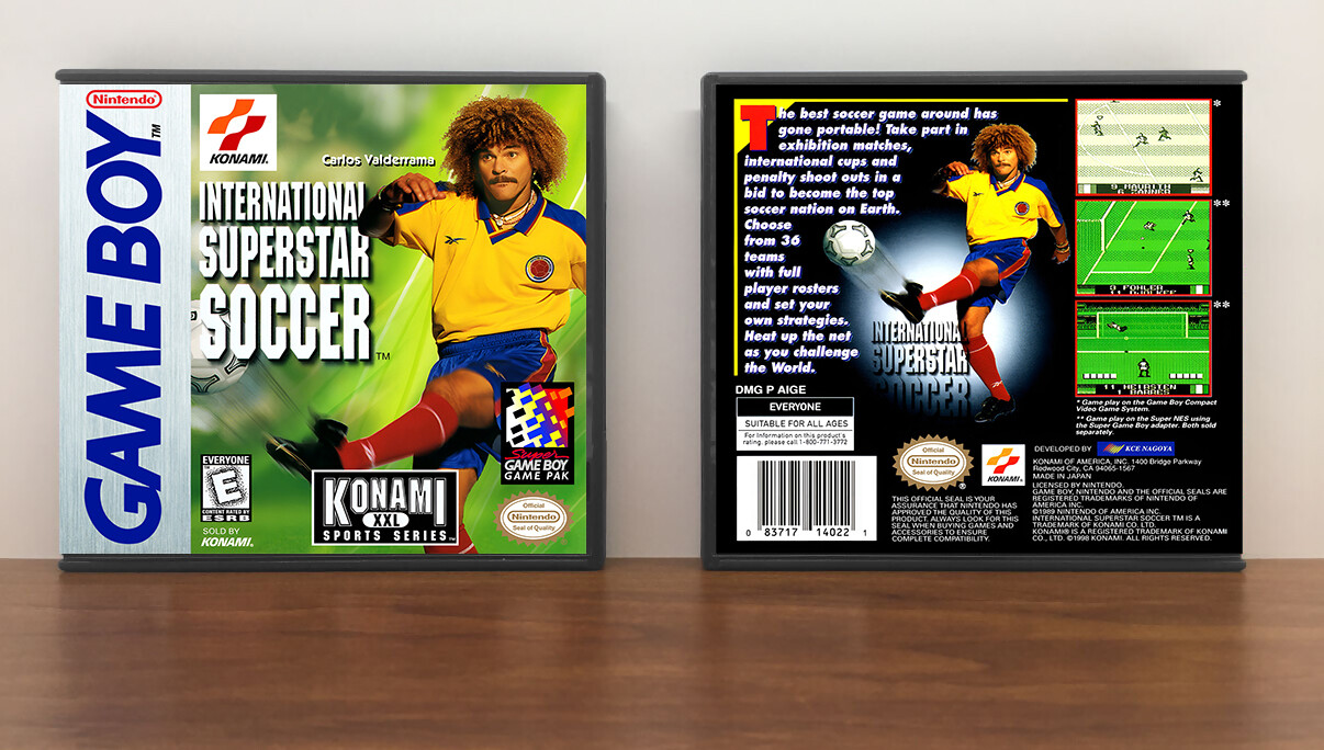 International Superstar Soccer, Artwork Spine Color: Chrome