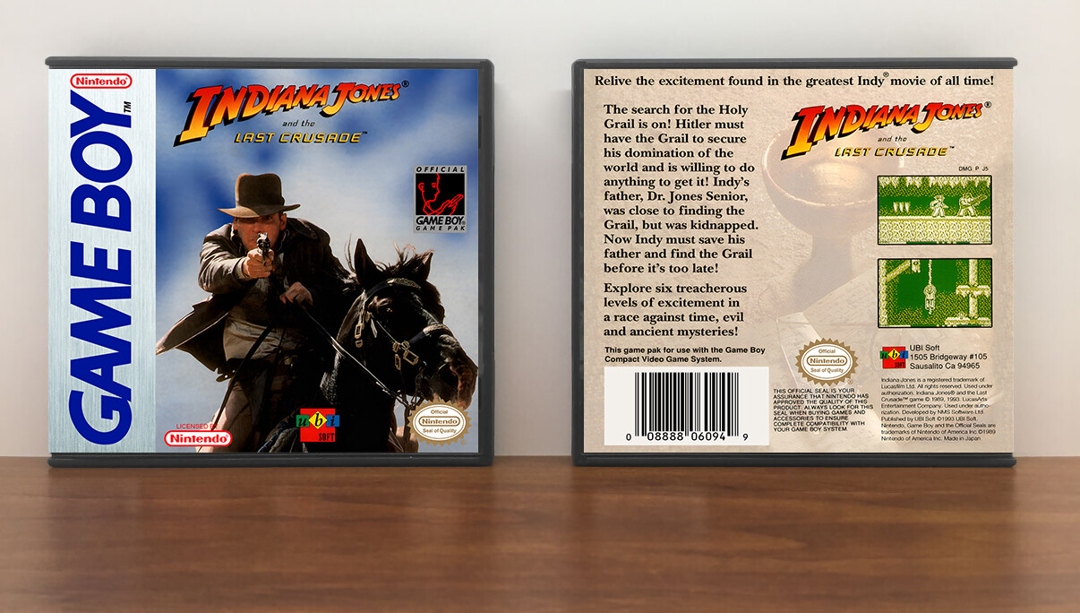 Indiana Jones and the Last Crusade, Artwork Spine Color: Chrome