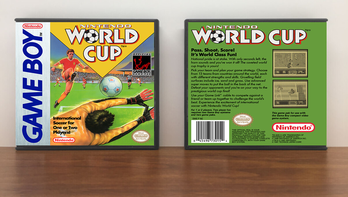 Nintendo World Cup, Artwork Spine Color: Chrome