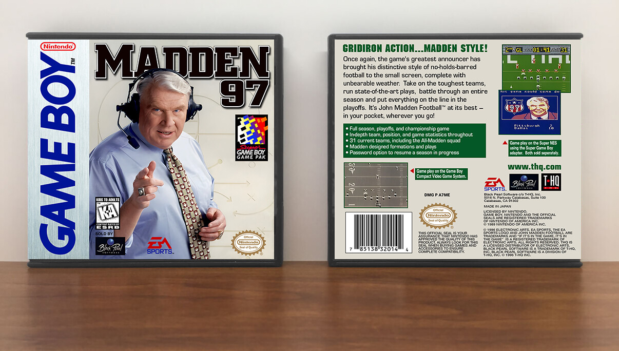 John Madden Football 97, Artwork Spine Color: Chrome