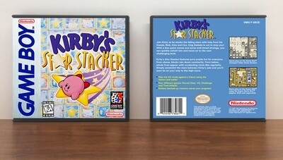 Kirby&#39;s Star Stacker, Artwork Spine Color: Chrome