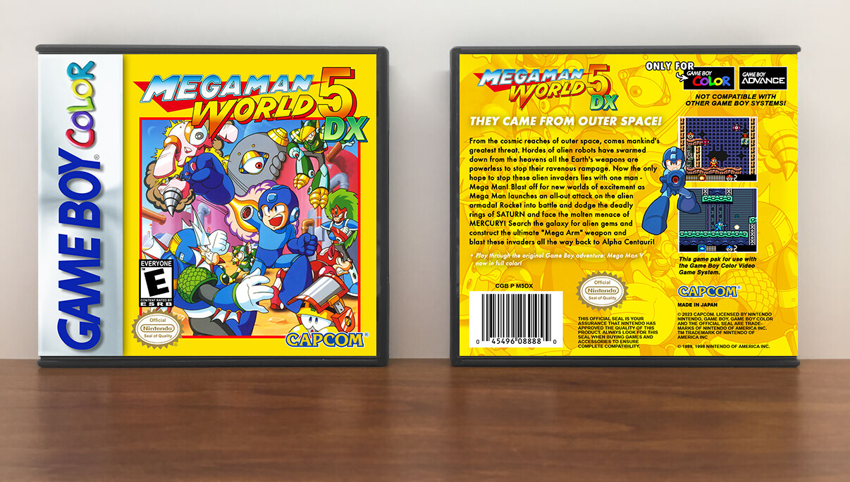 Mega Man World 5 DX, Artwork Spine Color: Chrome