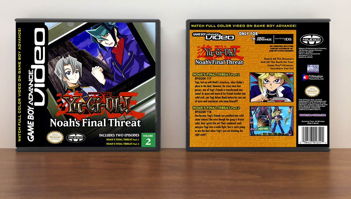 Yu-Gi-Oh! Noah&#39;s Final Threat Volume 2, Artwork Spine Color: Black
