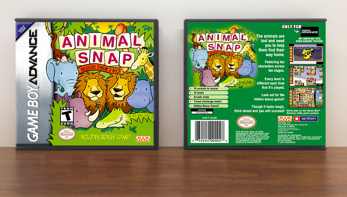 Animal Snap: Rescue Them 2 by 2, Artwork Spine Color: Chrome