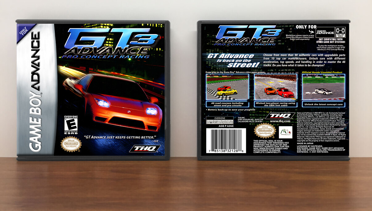 GT Advance 3: Pro Concept Racing, Artwork Spine Color: Chrome