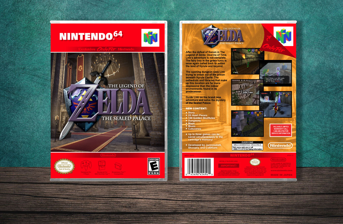 Legend of Zelda: The Sealed Palace, The, Case Color: CLEAR (Transparent)