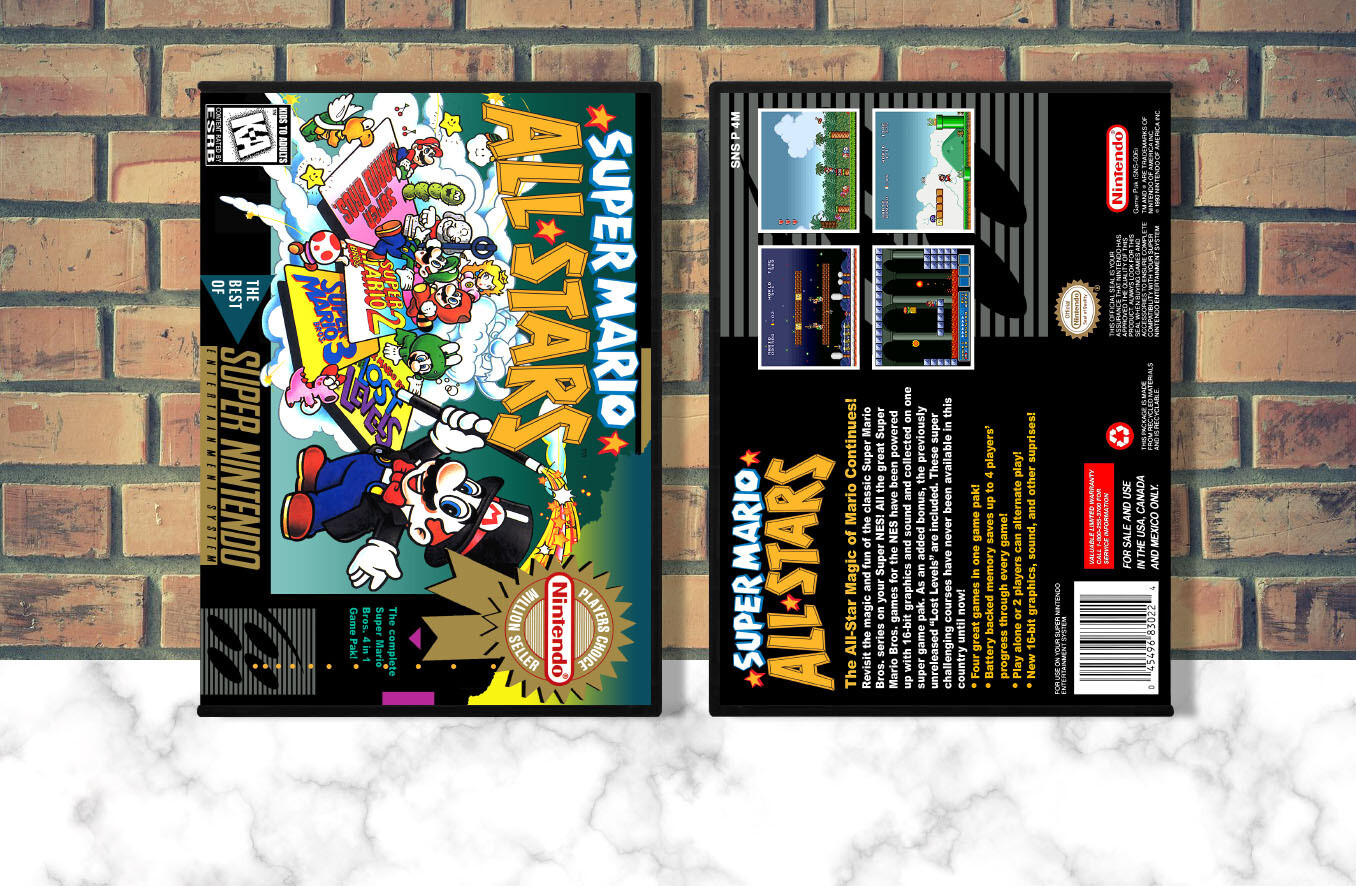 Super Mario All-Stars (PC), Case Color: DARK GREY (OEM DS CASE COLOR)