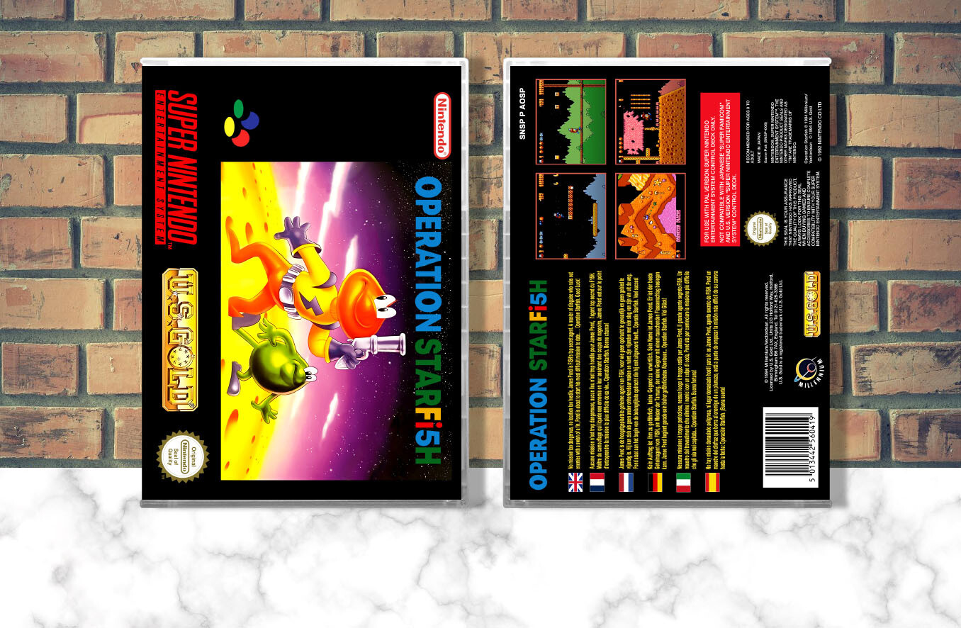 James Pond 3: Operation Starfish (PAL), Case Color: CLEAR (Transparent)