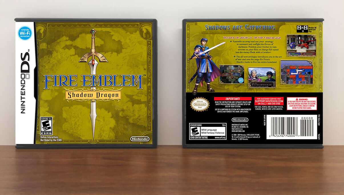 Fire Emblem: Shadow Dragon - DS Game Case