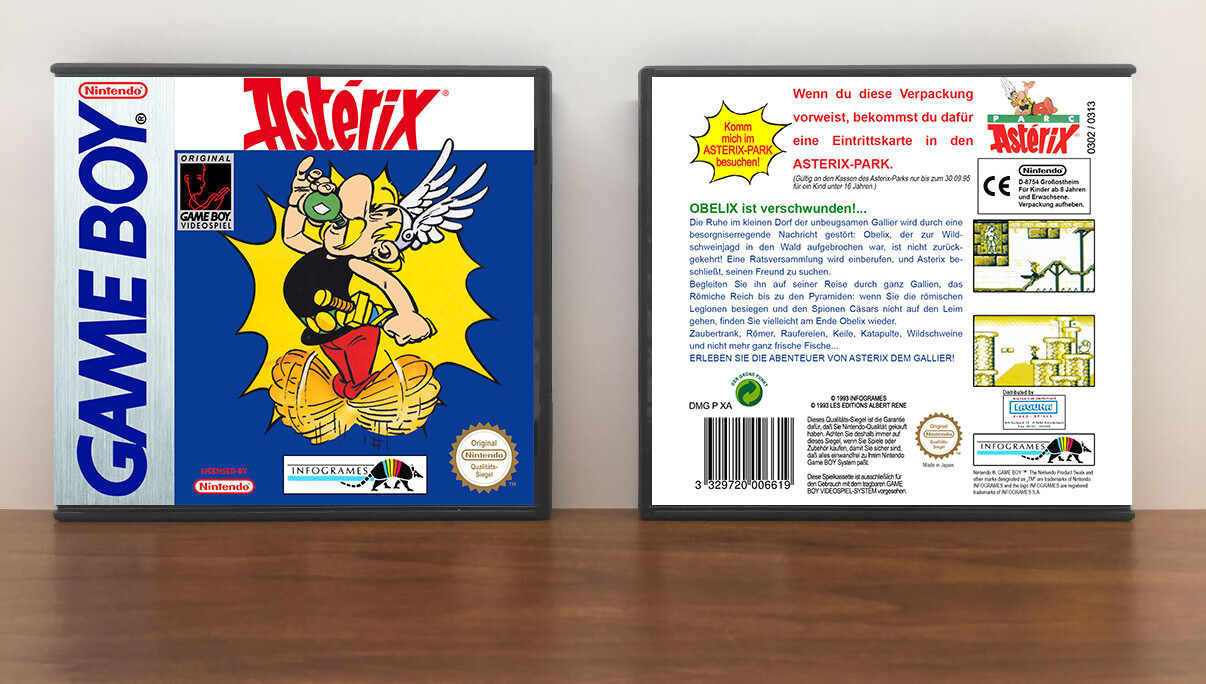 Asterix (PAL), Artwork Spine Color: Chrome
