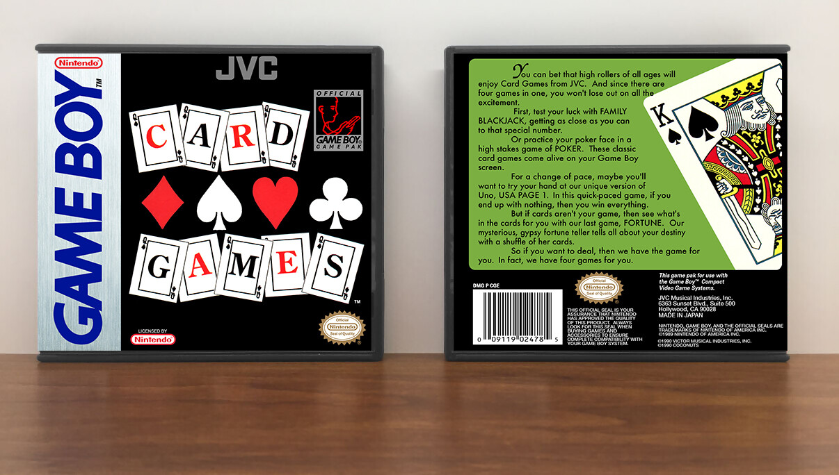 Card Games, Artwork Spine Color: Chrome